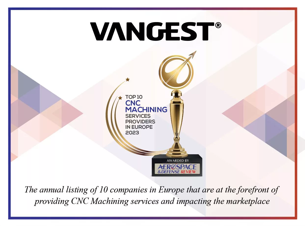 top 10 cnc machining vangest award